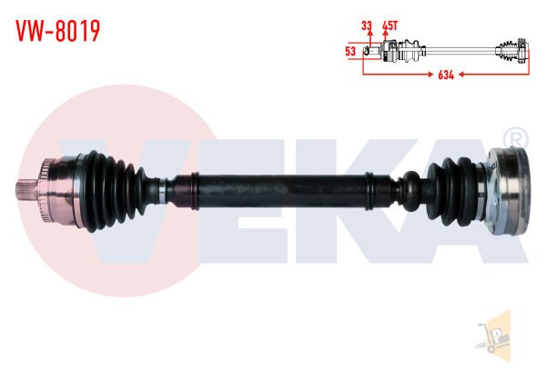 KOMPLE AKS SAĞ ÖN PASSAT 1.8 3BD407272