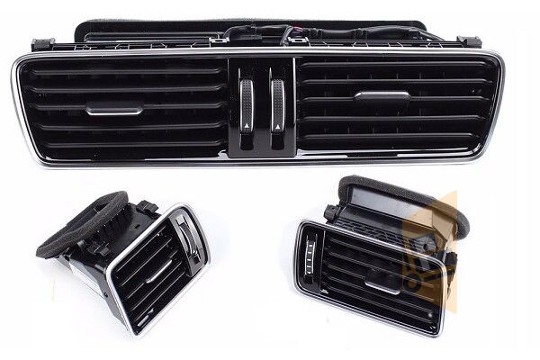 KALORİFER ÜFLEME (HAVALANDIRMA IZGARASI) NİKELAJLI SET - PASSAT 11-14 3AB819001