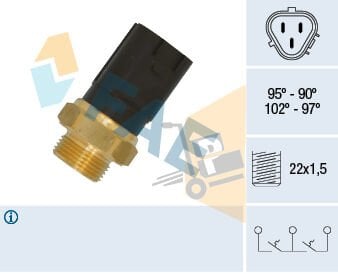 FAN MÜŞÜRÜ - 3 KUTUPLU - GOLF4 BORA POLO TOUAREG A3 TOLEDO