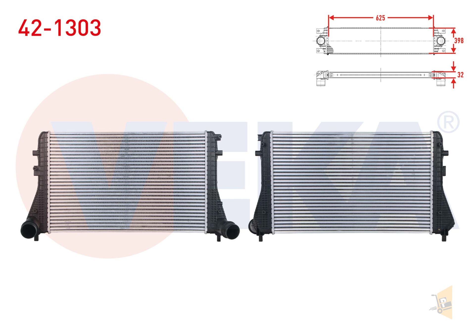 TURBO RADYATÖRÜ - İNTERCOOLER - 2.0 TSI 2.0 TFSI  A3 PASSAT GOLF6 LEON TT