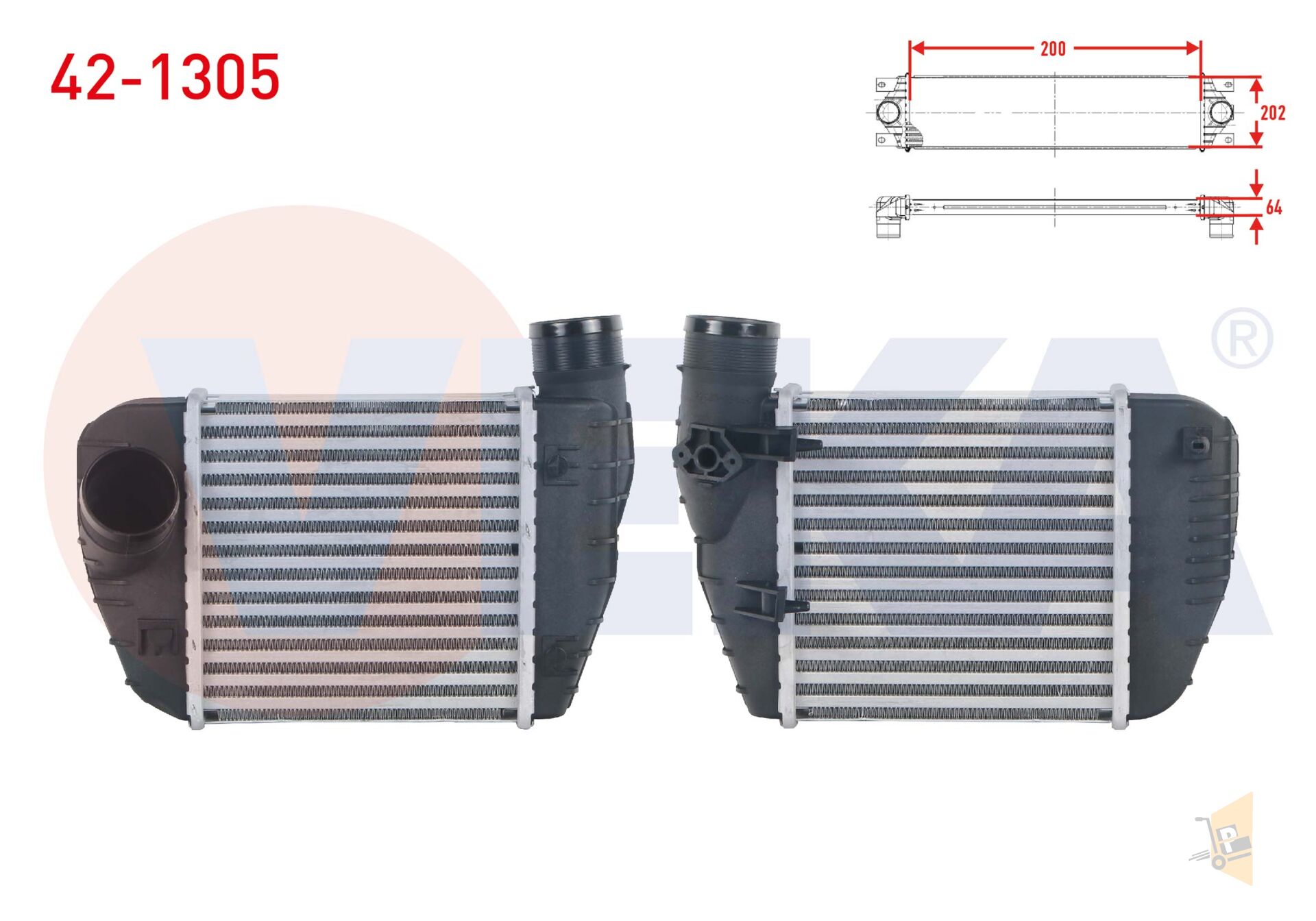 TURBO RADYATORU (INTERCOOLER) - 2.0 TDI  2.0 TFSI 2004-2011 AUDI A6