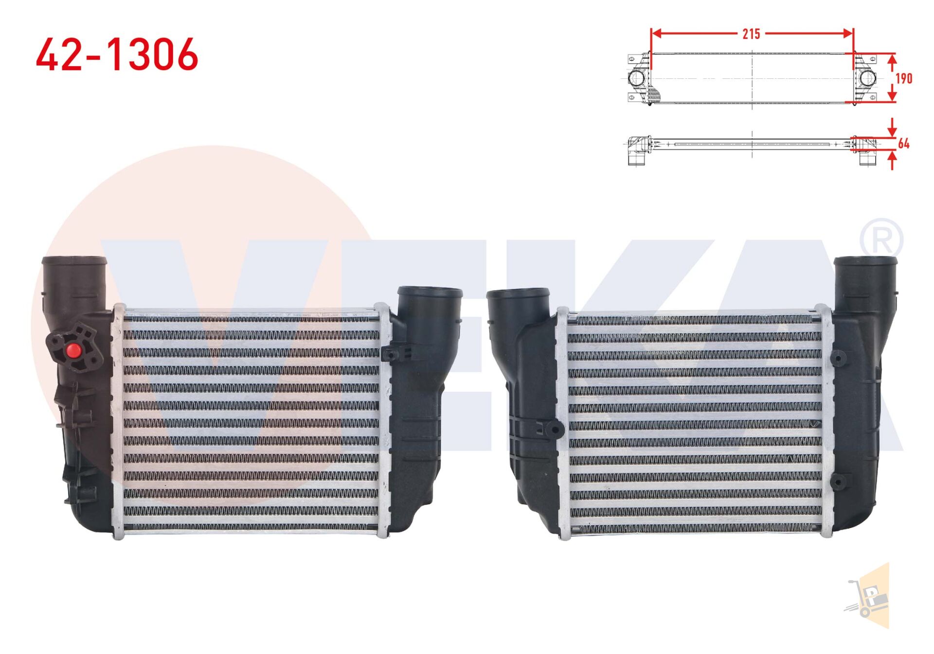 TURBO RADYATORU (INTERCOOLER) - 1.8 T - 1.8 T QUATTRO 2000-2008  AUDI A4