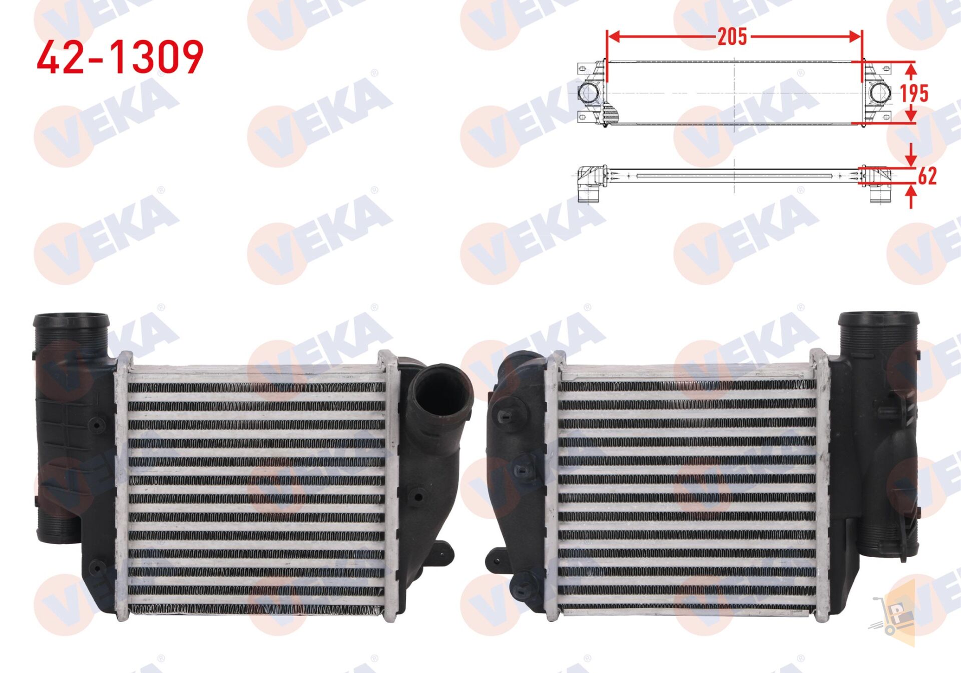 TURBO RADYATÖRÜ - İNTERCOL - 2.7 3.0 TDİ A6 C6 163 HP A6