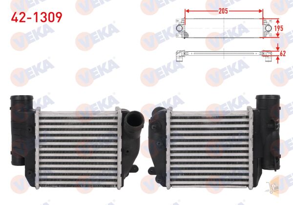 TURBO RADYATÖRÜ - İNTERCOL - 2.7 3.0 TDİ A6 C6 163 HP A6