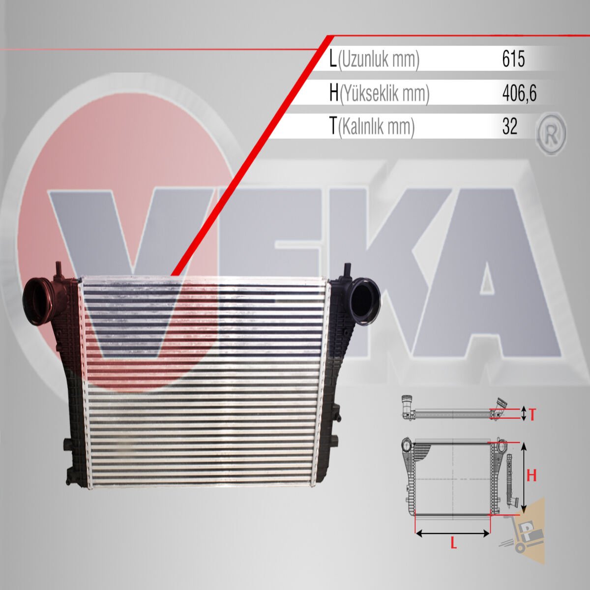 TURBO RADYATÖRÜ - İNTERCOL - 1.4 TSİ 1.9 2.0 TDİ BLG BMY BJB BKP GOLF5 GOLF6 JETTA CADDY A3 1K0145803A