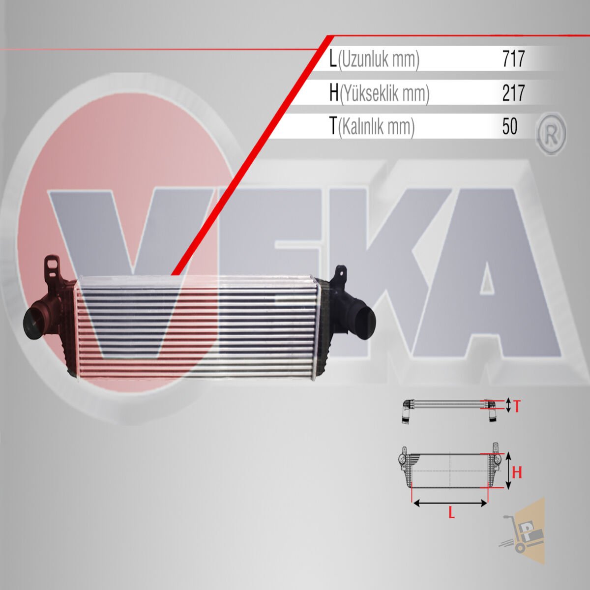 TURBO RADYATÖRÜ - İNTERCOL - 1.9 2.5 TDİ T6 2.0 TDİ T5 T5,5 7E0145804A