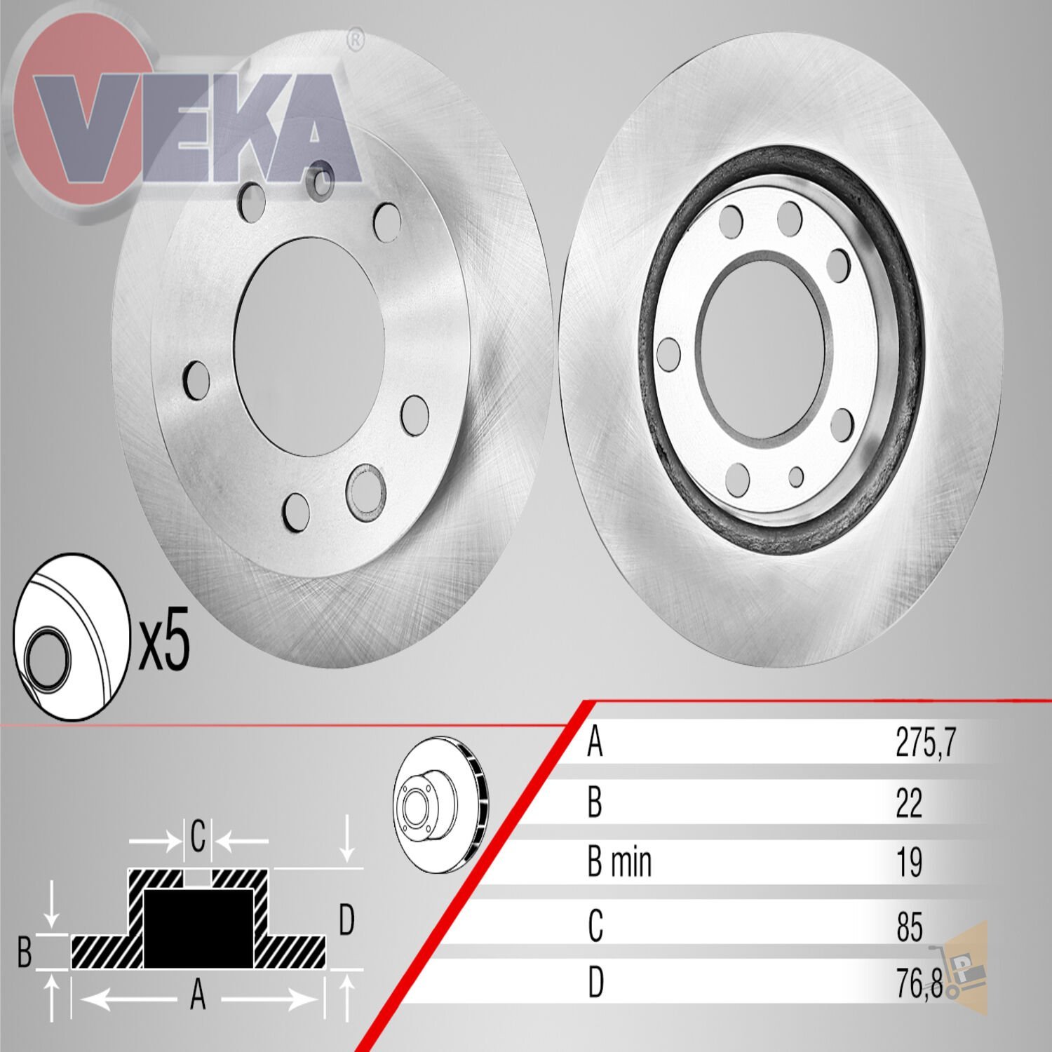 FREN DİSKİ AYNA ÖN - AN AVR - LT 35 2D0615301