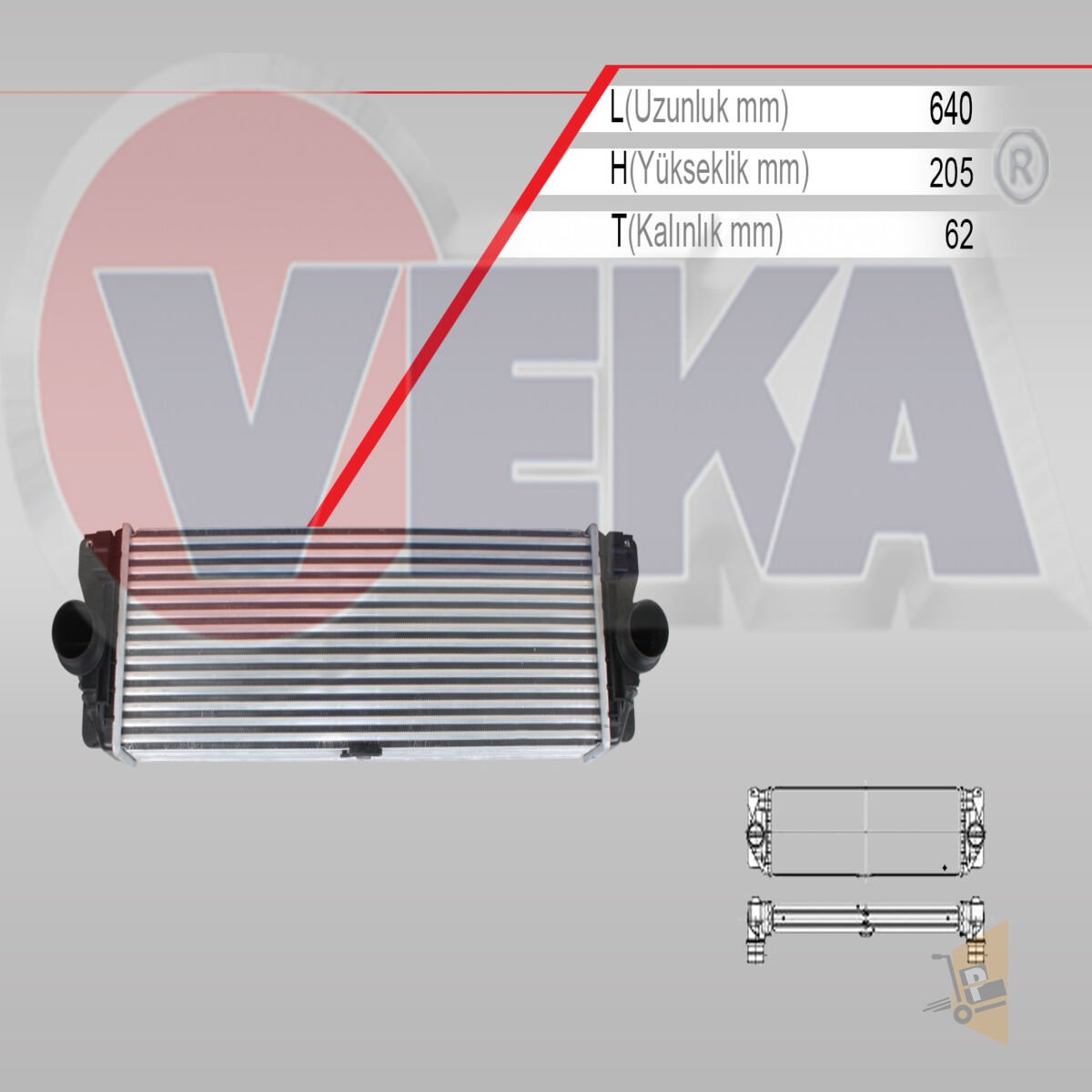 TURBO RADYATÖRÜ - İNTERCOL - 2.0 TDI CRAFTER 2E0145804A