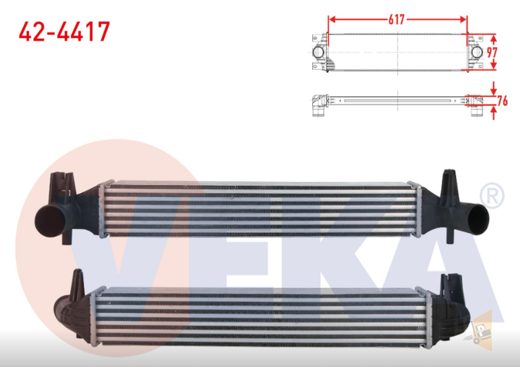 TURBO RADYATÖRÜ - İNTERCOL - 1.4 TSİ CAV POLO GTİ A1