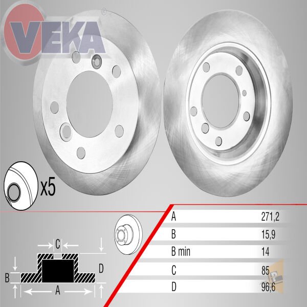 FREN DİSKİ AYNA ARKA - 252X12 - LT 35 SPRİNTER