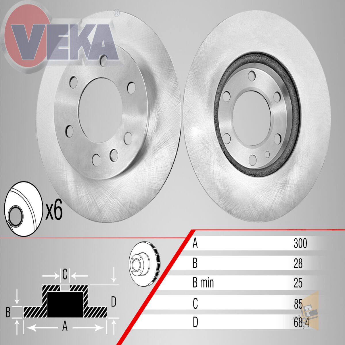 FREN DİSKİ AYNA ÖN - 300X28 - CRAFTER SPRİNTER