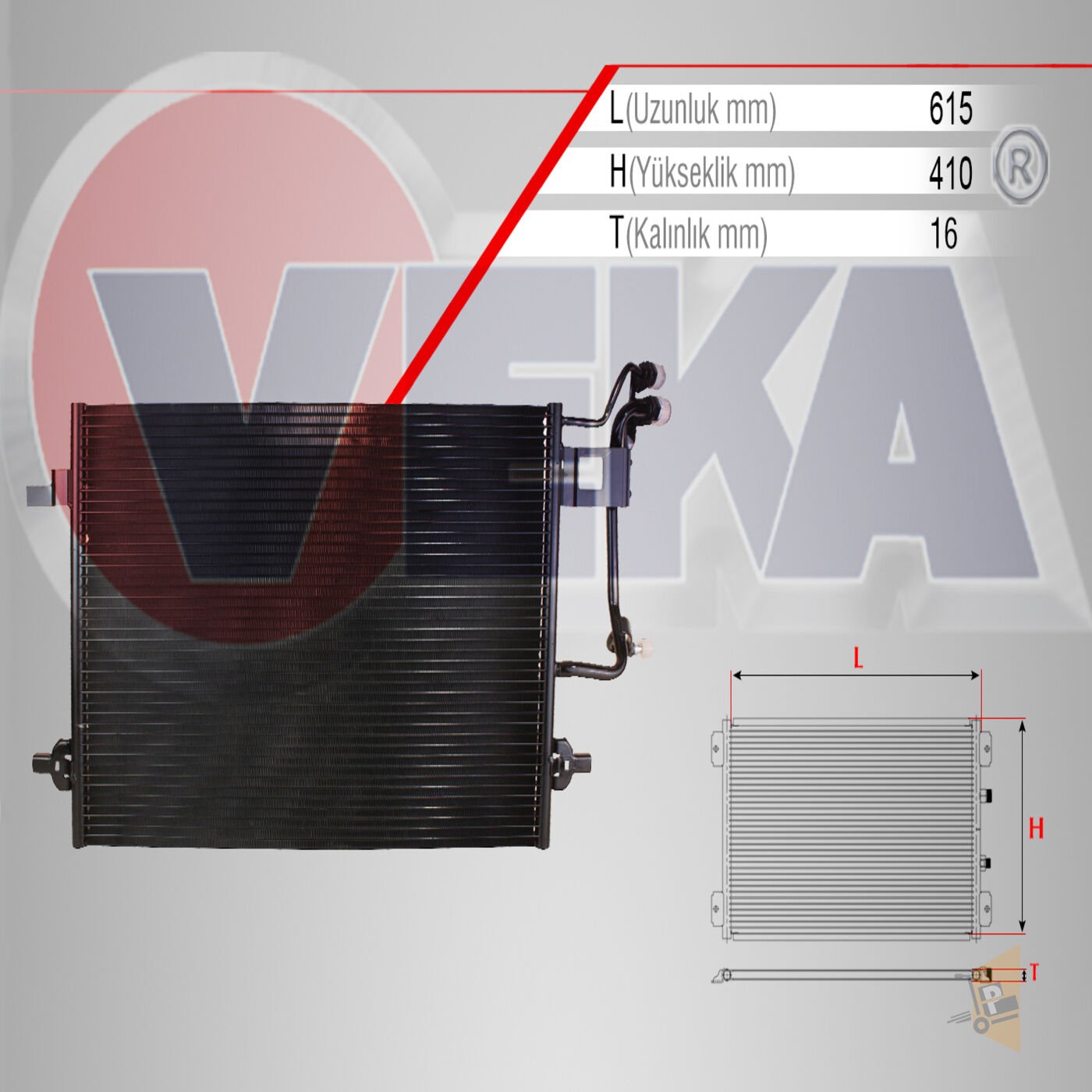 KLİMA RADYATÖRÜ - 1.8 1.8T 1.9 TDİ ADR AFN PASSAT A4 8D0 260 401A
