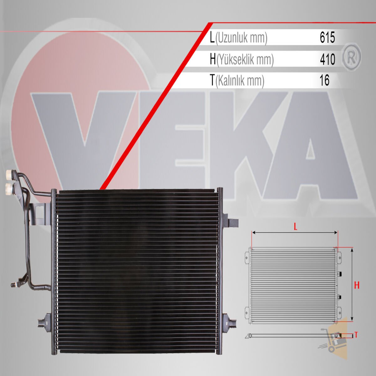 KLİMA RADYATÖRÜ - PASSAT 01-05 3C0698151C