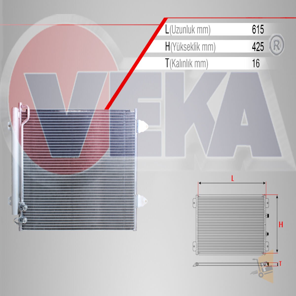 KLİMA RADYATÖRÜ - PASSAT 04-14