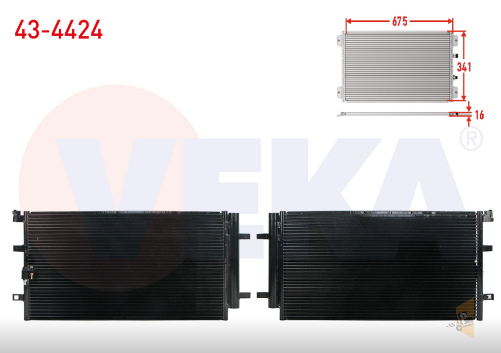 KLİMA RADYATÖRÜ - 2.0 3.0 TDİ 1.8 2.0 TFSİ A4 A6 Q5 8K0260403M