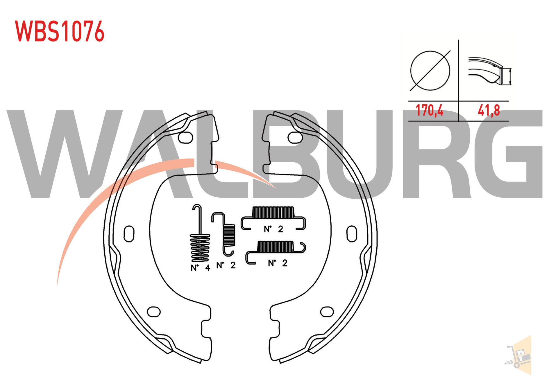 FREN BALATASI EL FREN (Çift Teker) - 2.0 TDI CKUB OM 651 CRAFTER SPRİNTER 2E0698525D