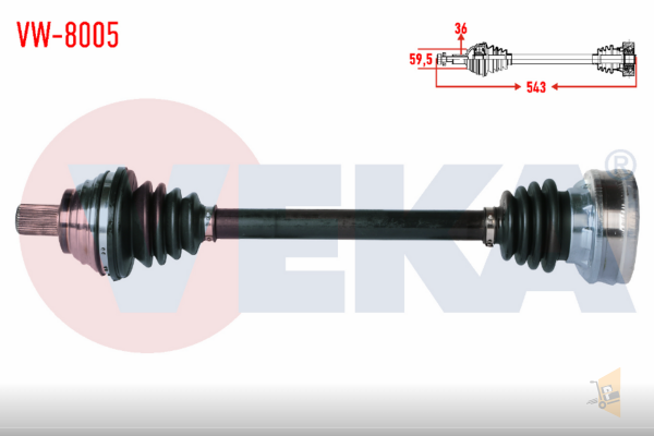 AKS KOMPLE ÖN SOL - 1.6 BGU BSE BSF GOLF5 GOLF6 JETTA A3 LEON OCTAVİA