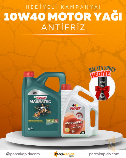 Motor Yağ & Antifriz Seti - Castrol Mangatec 10w40 4L & Antifriz 3L