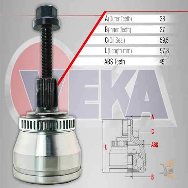 AKS KAFA DIŞ - 1.9 TDİ AFN AVG AVF PASSAT A4 A6