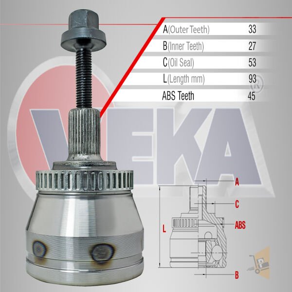 AKS DIŞ KAFA - 1.9 PASSAT A4