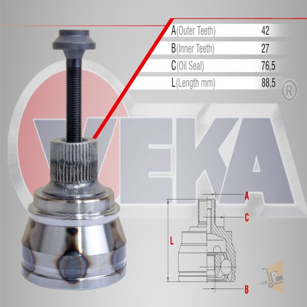 AKS KAFA DIŞ - 2.0 TDI TFSI 3.0 TDI 3.2 FSI A4 A5 A6 A7 Q5 8K0498099