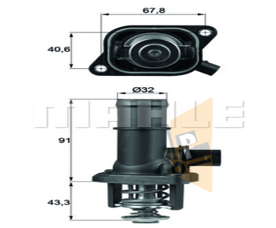 TERMOSTAT YUVASI - 105C - 1.6 BFQ AVU GOLF4 BORA A3 TOLEDO 01-04