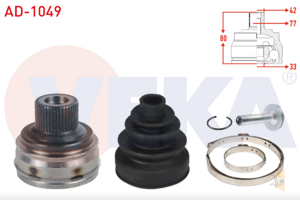 AKS KAFASI DIŞ - 1.8 TFSİ 2.0 TDİ CAGA CABA CABB CDHA CDHB A4 A5 Q5