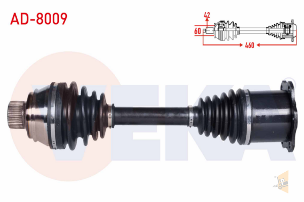 KOMPLE AKS SAĞ SOL - 1.8 TFSİ 2.0 TDİ CAGA CABA CABB CDHA CDHB A4 A5 8K0407451DX