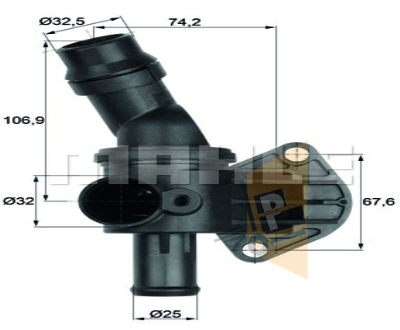 TERMOSTAT GÖVDESİ - 87C - 2.0 FSİ A3 BVY BVZ BVX BLR BLY A3 LEON PASSAT JETTA OCTAVİA 04-10