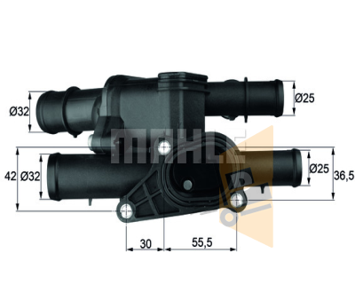 TERMOSTAT GÖVDESİ KOMPLE BFQ AVU