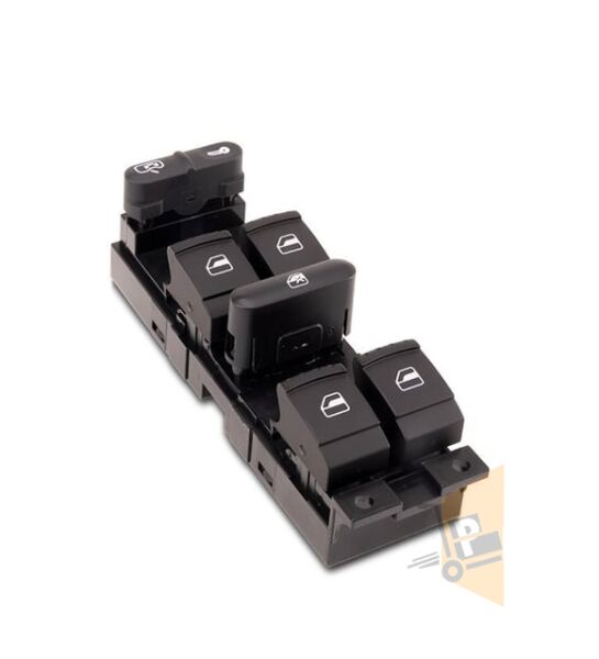 CAM DÜĞMESİ NİKELAJLI SOL ÖN - GOLF4 BORA PASSAT 1J4959857D