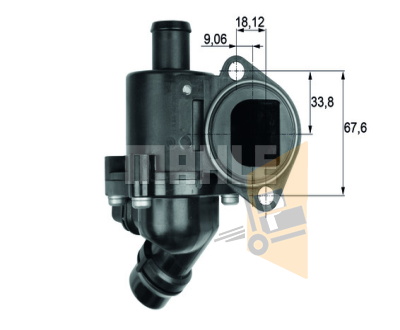 TERMOSTAT GÖVDESİ - 105C ORİNGLİ - 1.6 2.0 FSİ BWA GOLF5 PASSAT A4 04-10