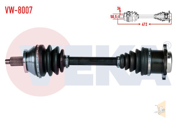 AKS KOMPLE ÖN SOL - 1.4 TDİ AMF BNV BNM POLO CORDOBA İBİZAFABİA