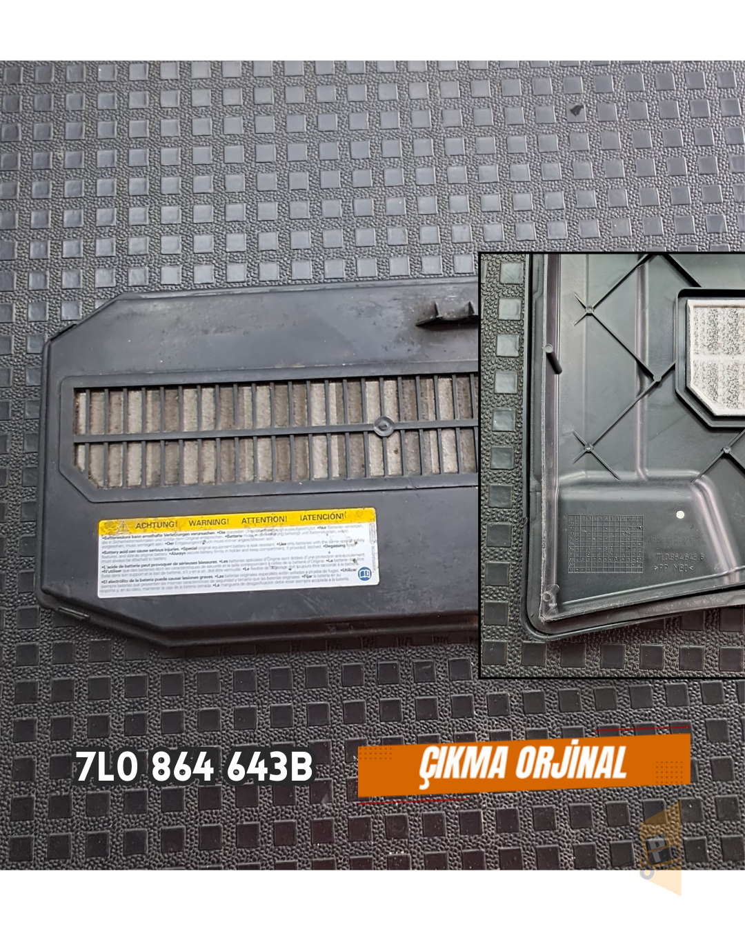 AKÜ KORUMA KAPAĞI - Q7 07-16 ÇIKMA ORJİNAL 7L0864643B
