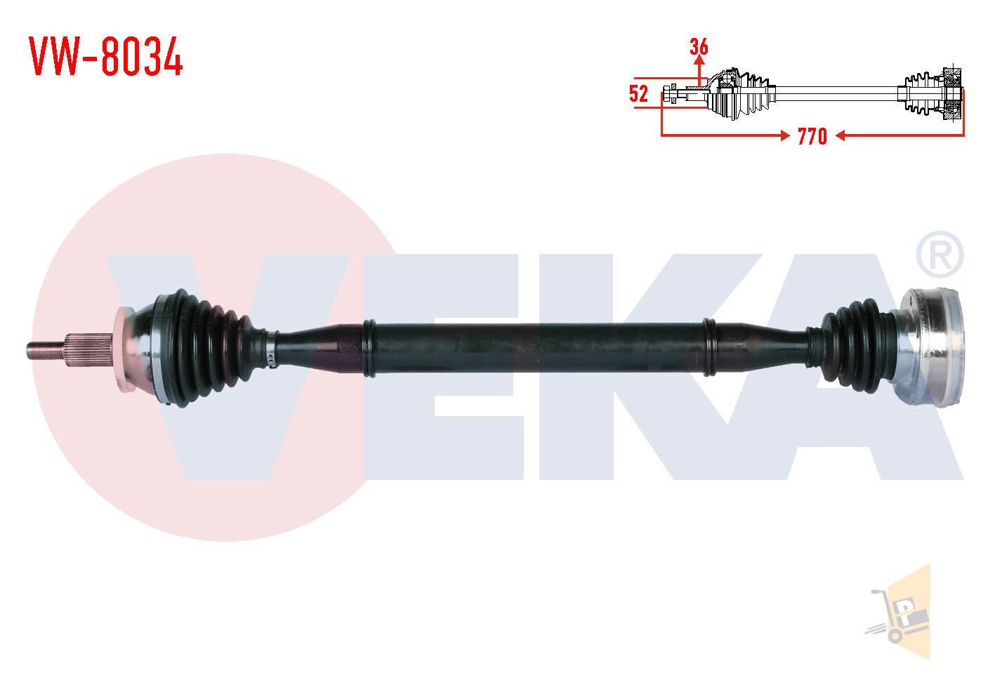 AKS KOMPLE ÖN SAĞ - 1.2 1.4 CGPB CGPA CGGB POLO İBİZA FABİA 6R0407762X