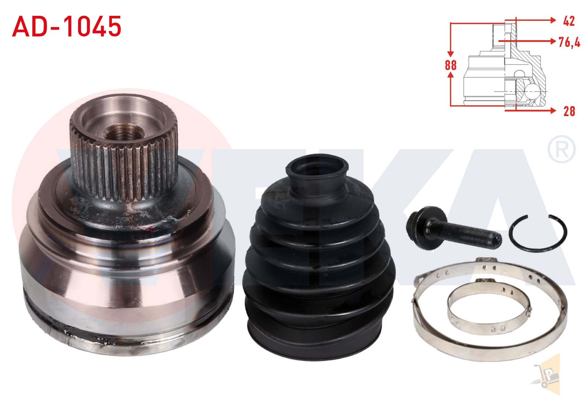 AKS KAFASI DIŞ - 2.7 TDİ 3.0 TDİ CGLD CGLC CMGB CLAB A4 A5 A6 8K0407305K