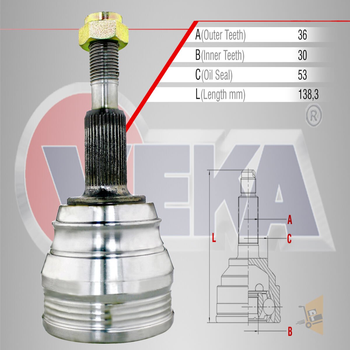AKS KAFASI DIŞ - 1.9 TDİ AGR AHF ALH GOLF4 BORA A3 TOLEDO OCTAVİA 1H0498099A