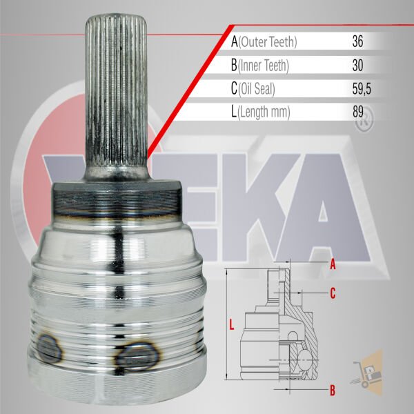 AKS KAFA DIŞ - 1.4 BUD CGGA GOLF5 6 ALTEA LEON TOLEDO OCTAVİA