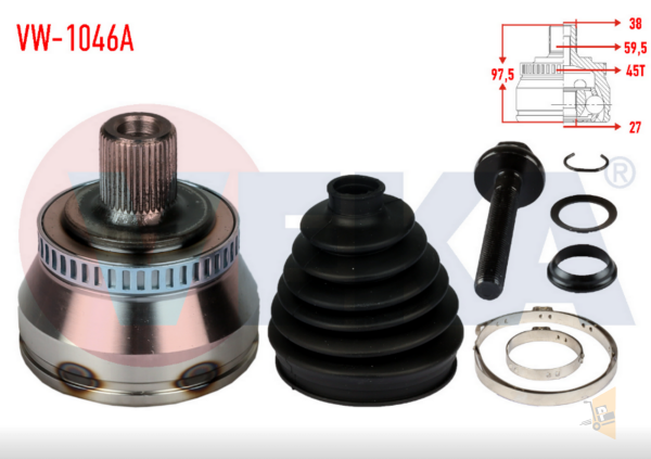 AKS KAFASI DIŞ - 1.8 T 2.0 TDİ BLB BRE BFB BEX A4