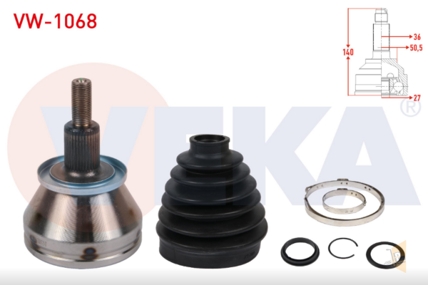 AKS KAFA DIŞ - 1.4 TSİ 1.6 TDİ CZEA CAYB POLO-İBİZA FABİA A1