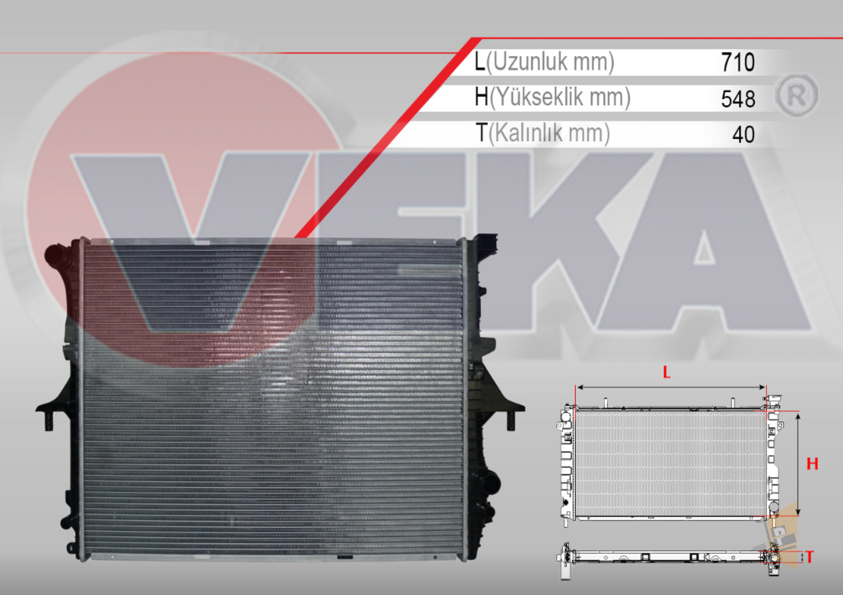 SU RADYATÖRÜ - 3.0 TDİ 3.2 AZZ BKS CASA TOUAREG Q7 04-10 7L0121253A