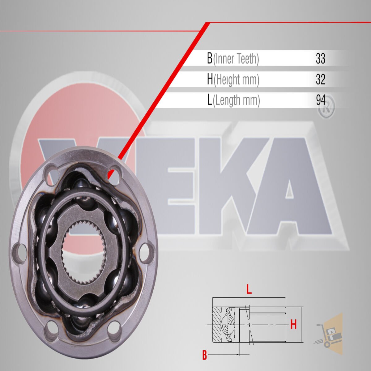 AKS KAFASI İÇ (OTOMATİK) - 1.9 TDİ 2.0 TDİ BJB BKP BKD GOLF5 JETTA PASSAT CADDY A3 1J0498103