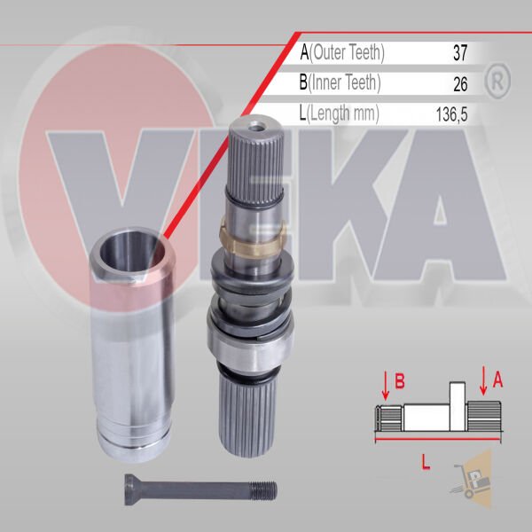 AKS MİLİ İÇ FREZE - 1.9 TDI AXB T5