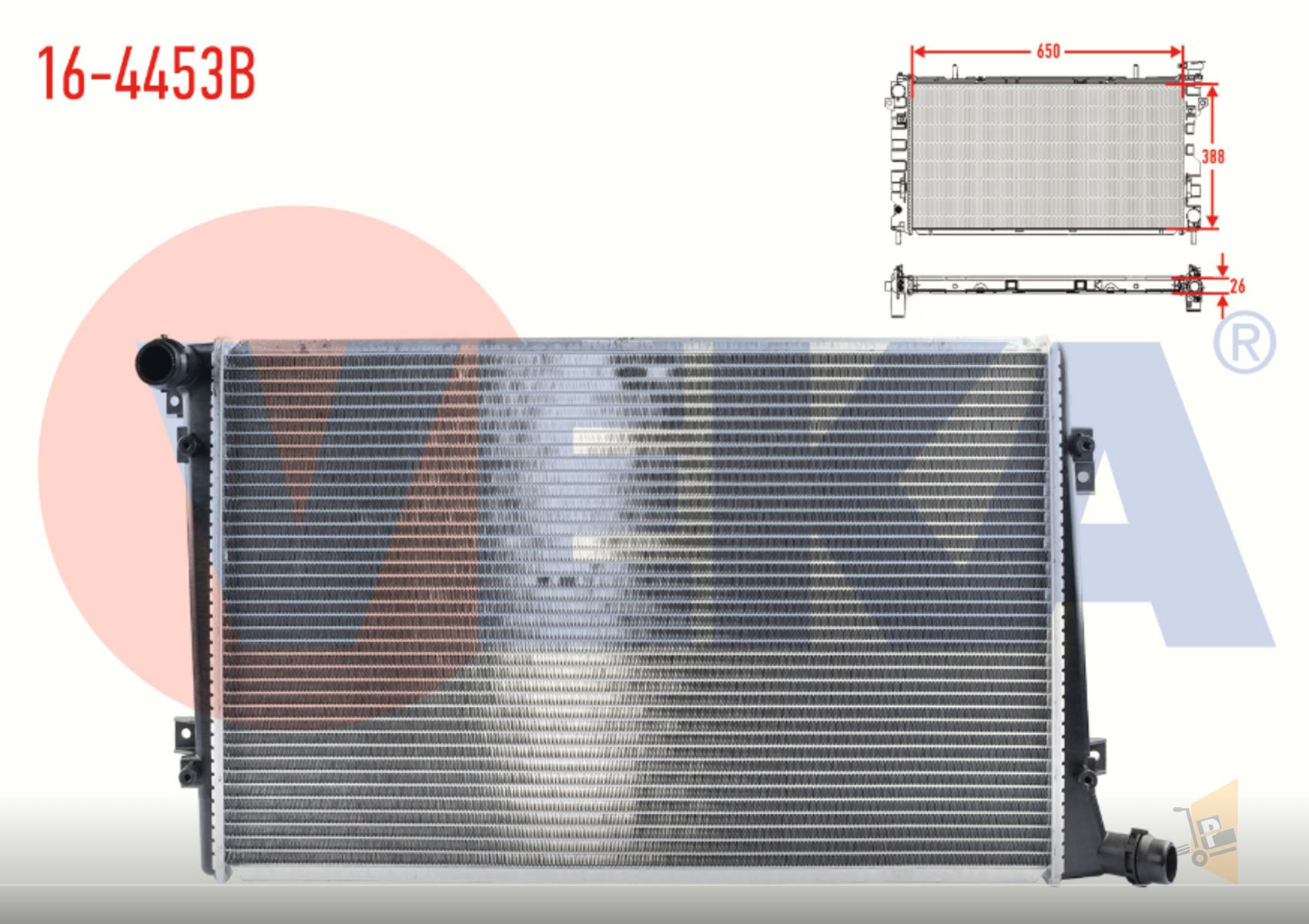 SU RADYATORU BRAZING VOLKSWAGEN CADDY III (2KB,2KJ 1K0121251AK