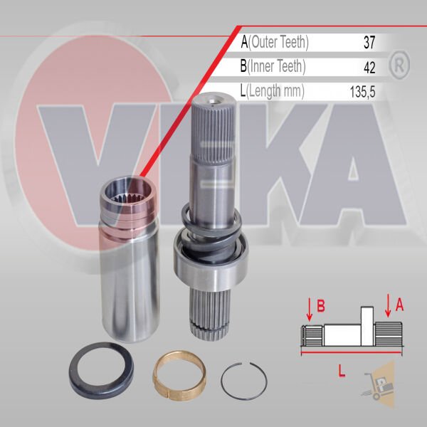 AKS MİLİ İÇ FREZE - 2.5 TDI AXD T5