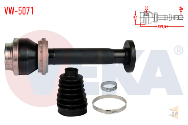 AKS MİLİ İÇ FREZE - 2.5 TDI AXD T5