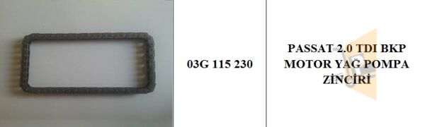 YAĞ POMPA ZİNCİRİ - 2.0 TDİ BKP BRE A6 05-08