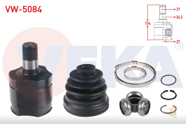AKS KAFA İÇ TM TK SOL (OTOMATİK) - 2.0 TDI CFCA CAAC CCHA T6