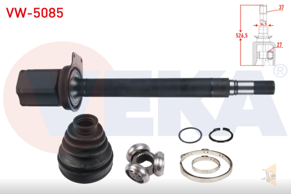 AKS KAFA İÇ KOMPLE SAĞ - 2.0 TDI CAAB CXGB T6