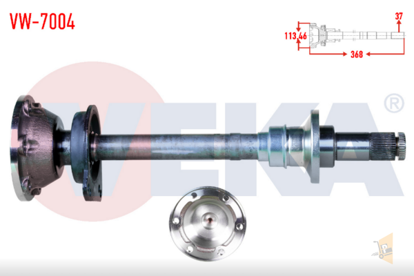 AKS KOMPLE SAĞ - 1.9 TD 2.4D 2.5 TDI ABL AAB AJA ACV T4
